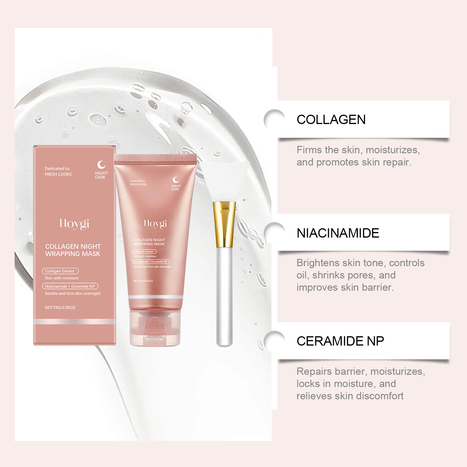 คอลลาเจน พีล ออฟ มาส์ก ไนท์ แร - Face Mask Skincare บทวิจารณ์และราคา