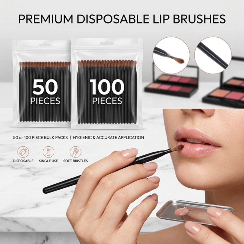 50/100 ชิ้นชุดแปรงทาปากแบบใช้แ - Lip Balm บทวิจารณ์และราคา
